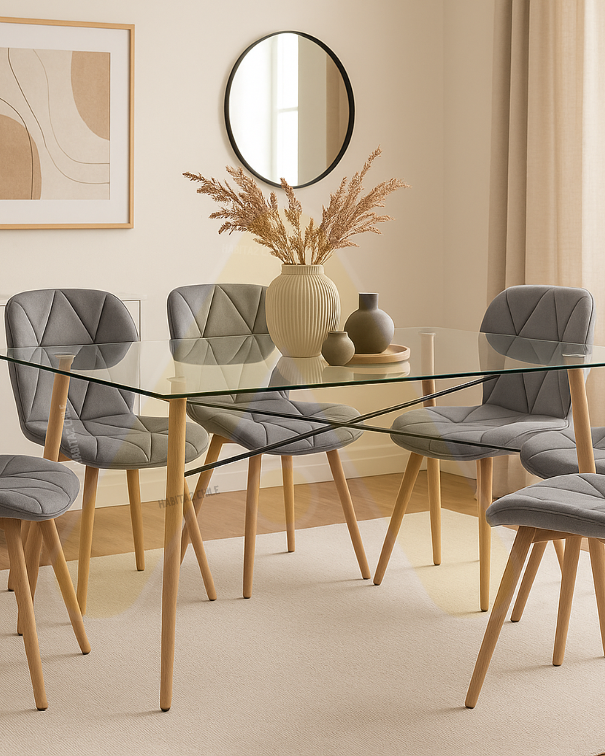 Comedor Charles Velvet