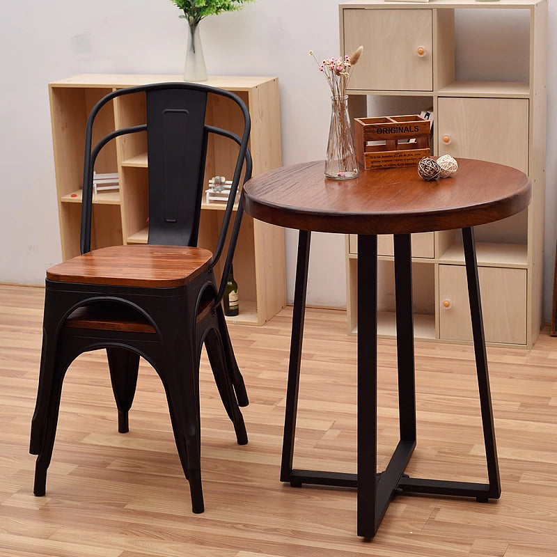 Silla Tolix Wood madera oscura