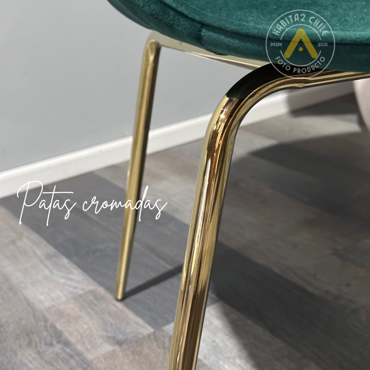 Silla Berlín Felpa Gold