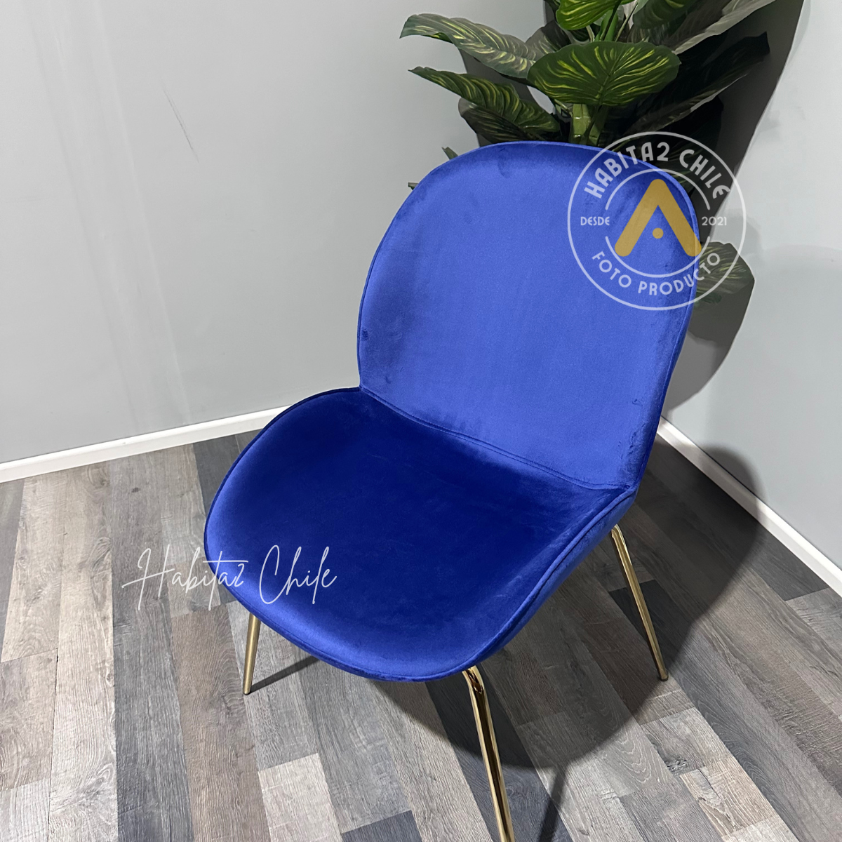Silla Berlín Felpa Gold