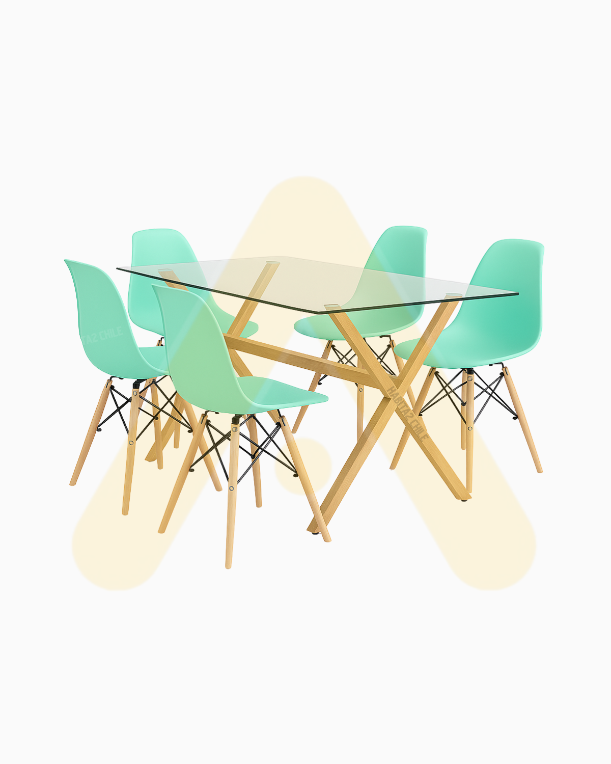 Comedor Eames X 140cm