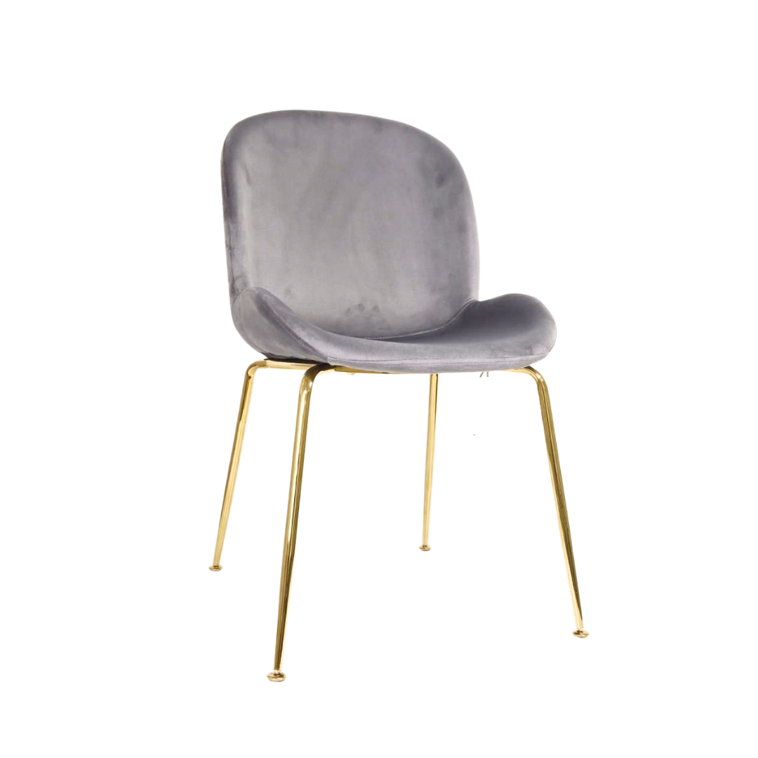 Silla Berlín Felpa Gold