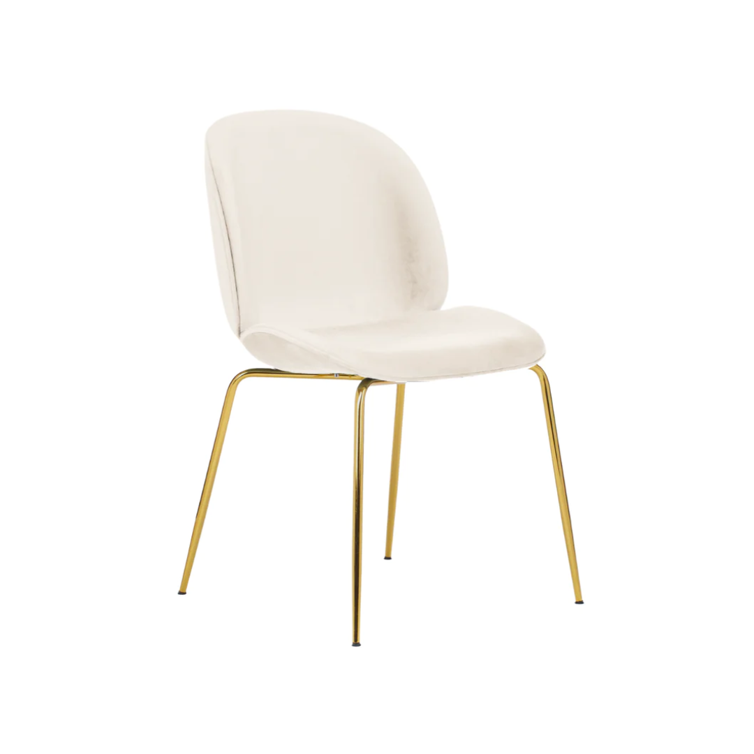 Silla Berlín Felpa Gold