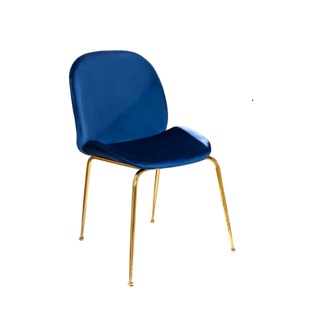 Silla Berlín Felpa Gold