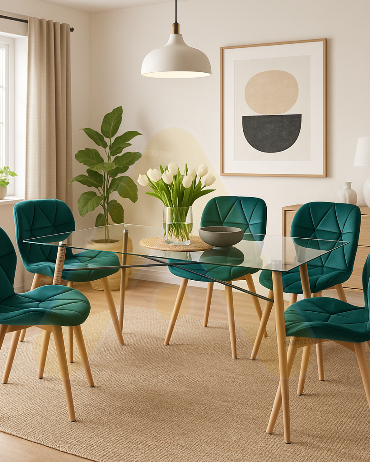 Comedor Charles Velvet