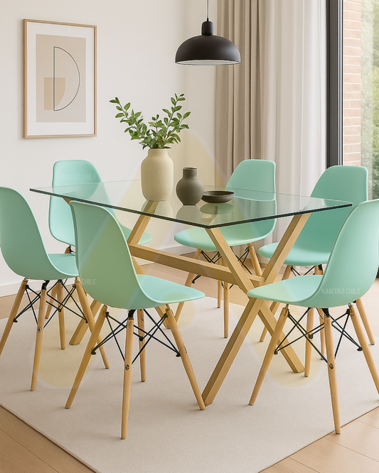 Comedor Eames X 140cm