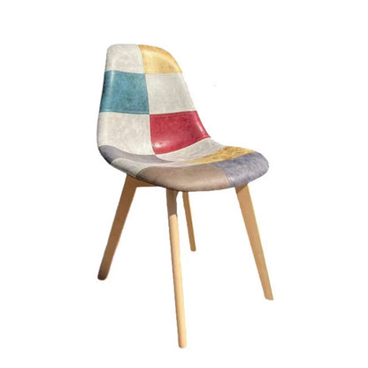 Silla Patchwork Cuero