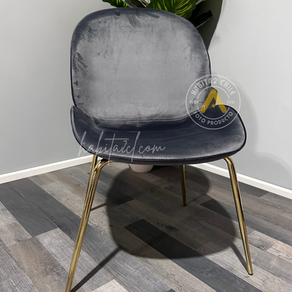 Silla Berlín Felpa Gold