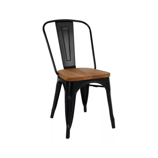 Silla Tolix Wood madera oscura