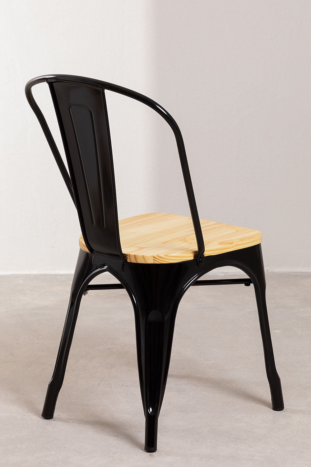 Silla Tolix Wood natural