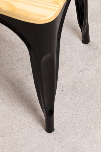Silla Tolix Wood natural