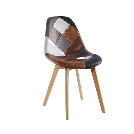 Silla Patchwork Cuero