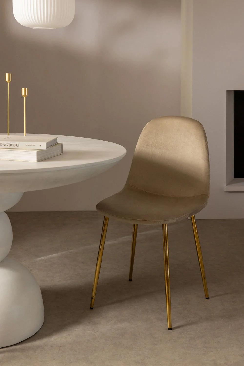 Silla Trendytop Gold Terciopelo