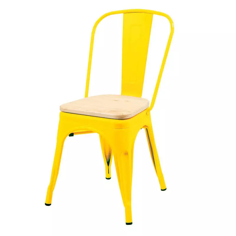 Silla Tolix Wood natural