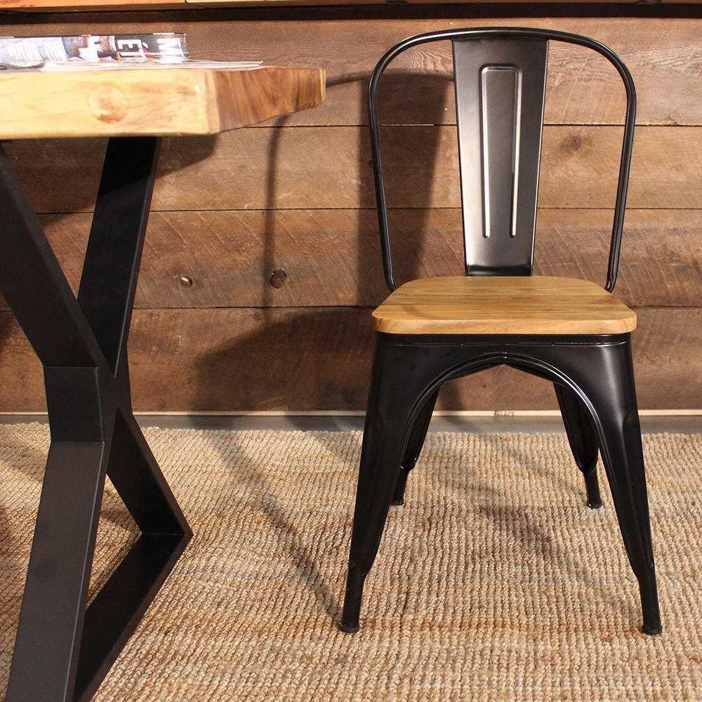 Silla Tolix Wood natural